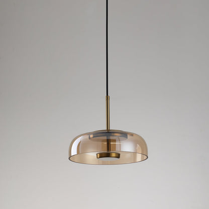 Suspension Luminaire CROP – Éclat rétro et verre coloré pour une touche artistique