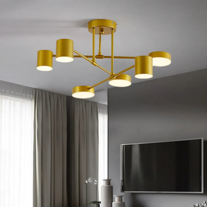 Plafonnier LED Moderne à 6 Bras