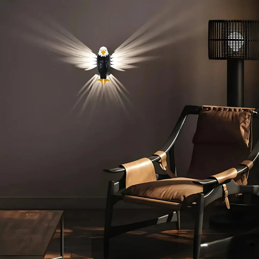 Applique Murale LED, Ailes Lumineuses, Animaux Design