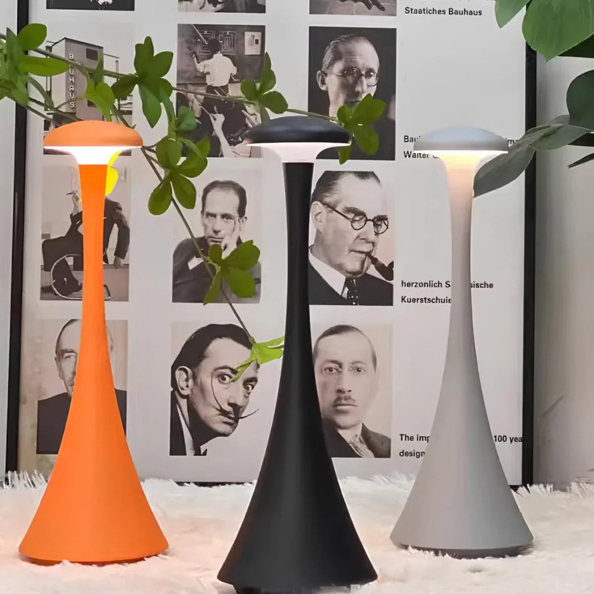 Lampe de Table Champignon LED Tactile Sans Fil Design
