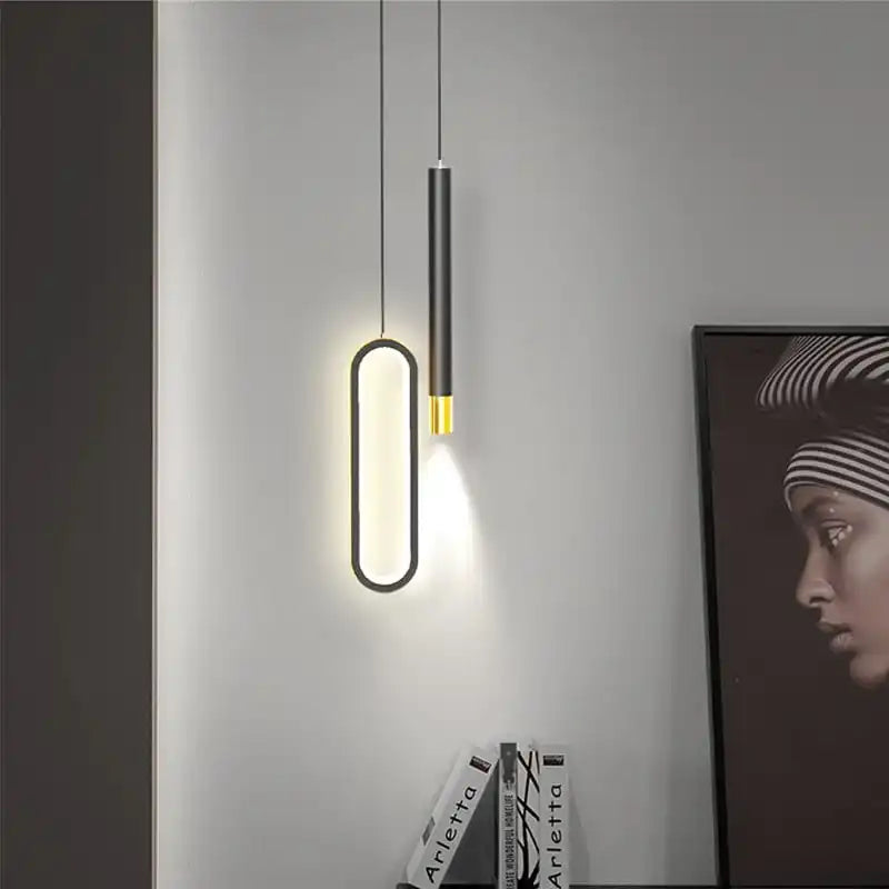 Lampe Suspendue LED Moderne avec Spot Pivotant