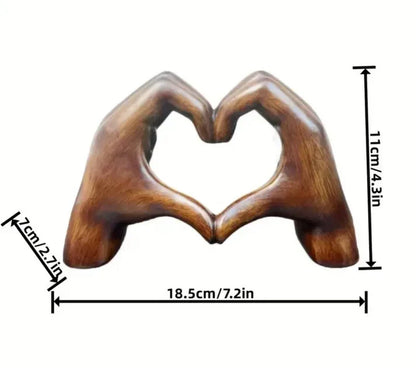 WarmHeart – Symbole d’Amour en Bois Fait Main pour une Décoration Remplie d’Émotion