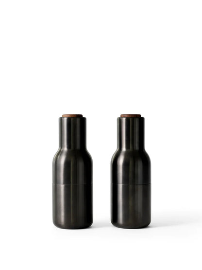 Moulin à Épices en Forme de Bouteille – Set de 2 pour Sel et Poivre avec Mécanisme Céramique