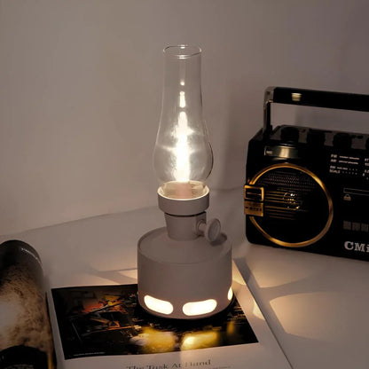 Lanterne Vintage LED Rechargeable avec Souffle Extincteur