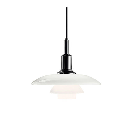 Suspension Danoise en Verre Opalin – Style Scandinave