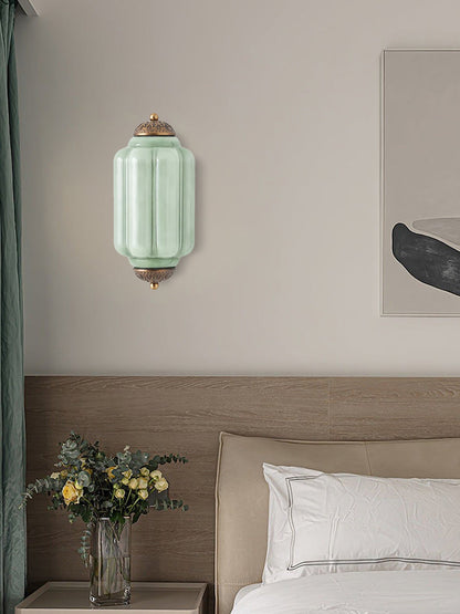 Applique Murale Vintage Verre Opalin Laiton Déco