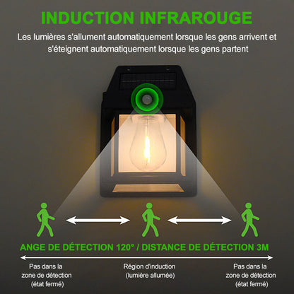 Applique Solaire Extérieure Détecteur Mouvement LED
