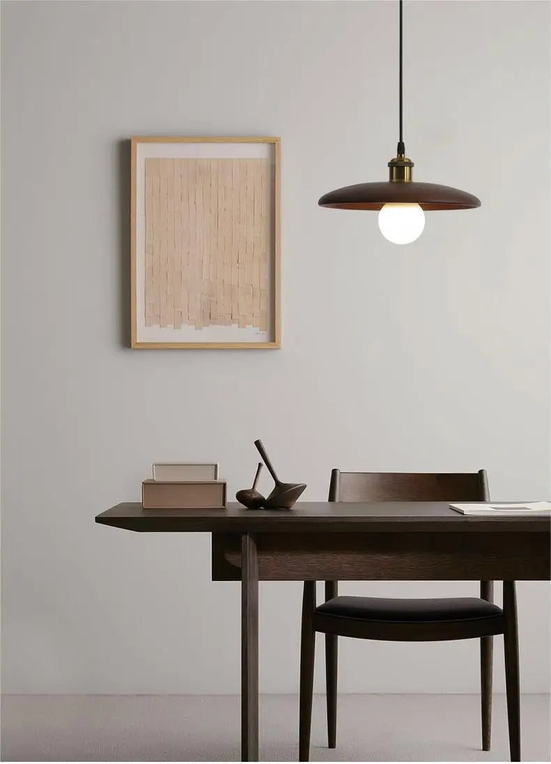 Dopwii Lampe de Plafond en Bois Fusion Artistique et Design Moderne