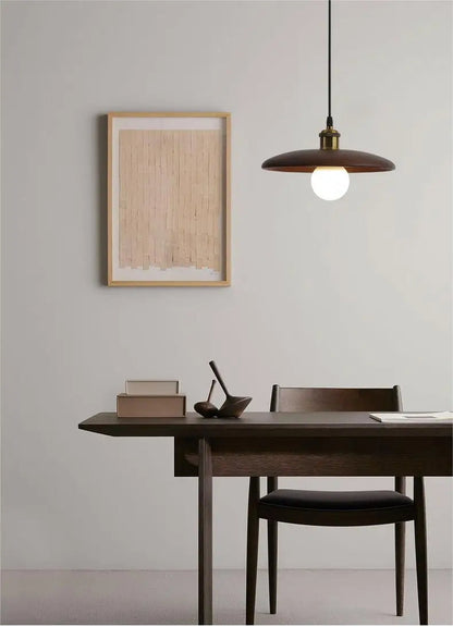 Dopwii Lampe de Plafond en Bois Fusion Artistique et Design Moderne