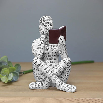 Bookworm – Sculpture Décorative pour les Amoureux de Lecture