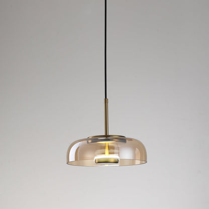 Suspension Luminaire CROP – Éclat rétro et verre coloré pour une touche artistique