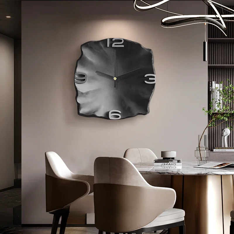 AbstractElegance – Horloge murale de luxe au design créatif en grès