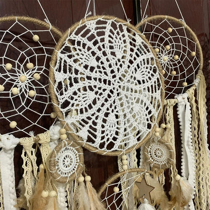 Ensemble de Capteurs de Rêves Bohèmes – Ambiance Céleste et Déco Artisanale