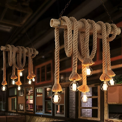 Suspension en Corde de Chanvre Lubeck – Élégance Rustique et Ambiance Chaleureuse
