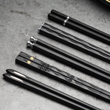 Baguettes Réutilisables Élégantes – Lot de 5 Paires pour Repas Raffinés
