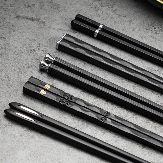 Baguettes Réutilisables Élégantes – Lot de 5 Paires pour Repas Raffinés