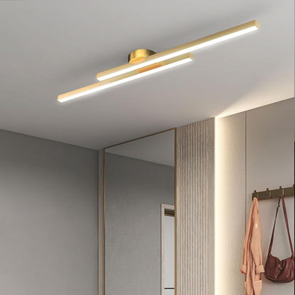 Plafonnier LED Moderne Aluminium Barre Semi-Encastré