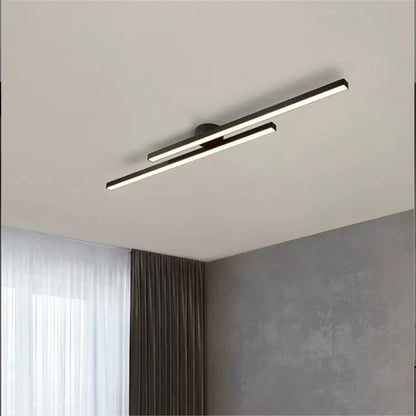 Plafonnier LED Moderne Aluminium Barre Semi-Encastré