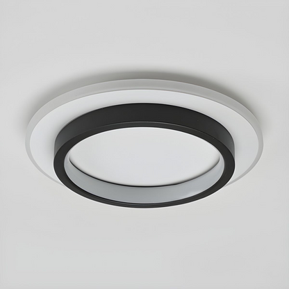 Plafonniers LED Ronds | Métal et Acrylique pour Couloir