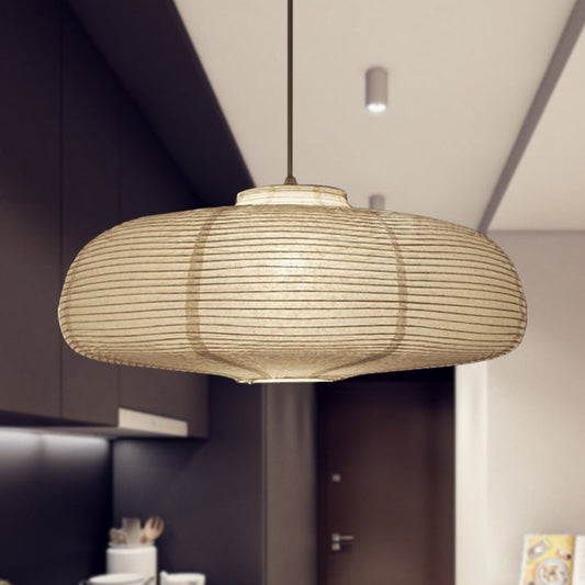 Suspension Japonaise Papier Blanc Style Traditionnel