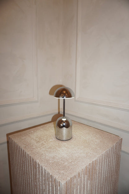 Lampe Sans Fil Edie, Métal Argent ou Or, Tactile