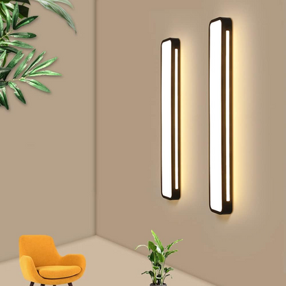 Plafonnier LED Long Minimaliste Nordique Salon/Chambre