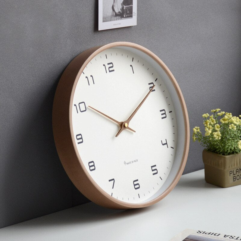 Horloge Murale en Bois - Simplicité Scandinave