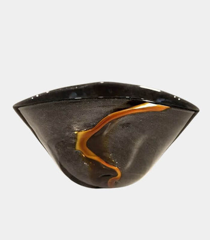Vase Orion Noir – Élégance Artisanale en Verre Soufflé