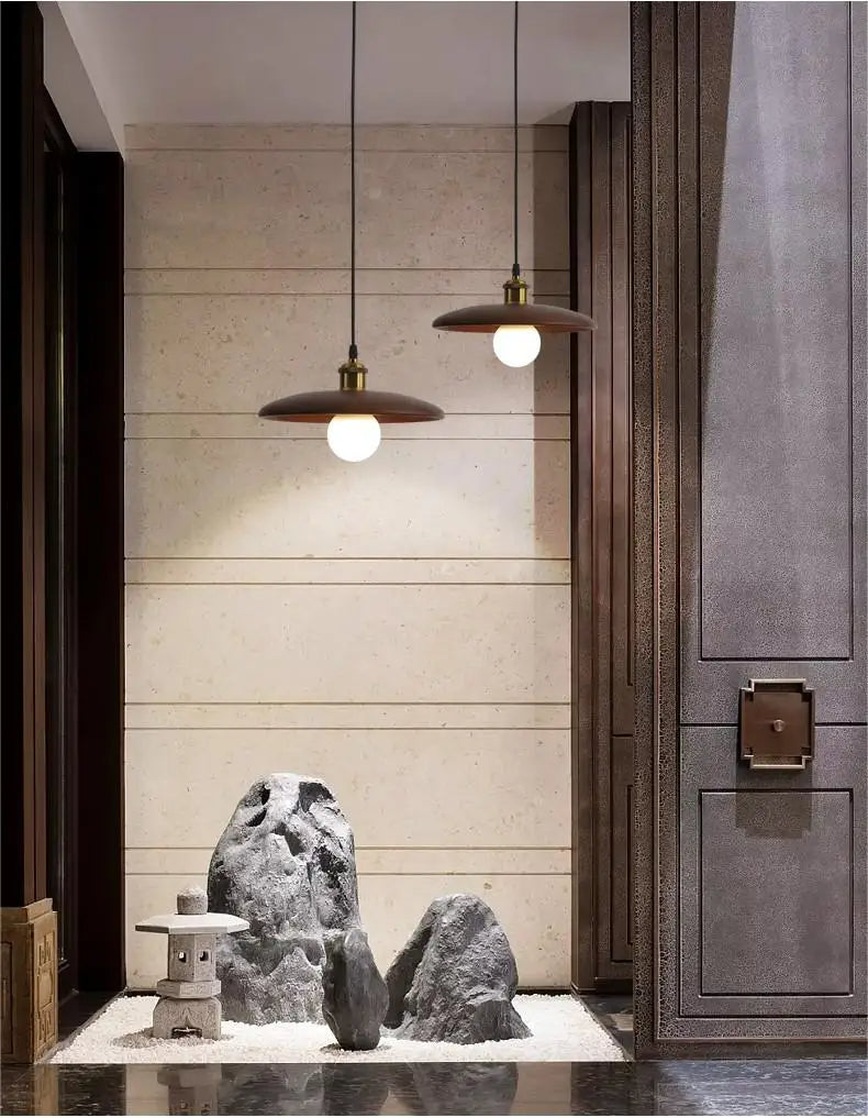 Dopwii Lampe de Plafond en Bois Fusion Artistique et Design Moderne