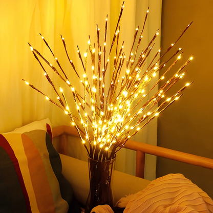 Branches Lumineuses LED, Décoratives, Fleurs & Feuilles