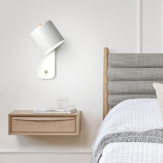 Applique Murale Cylindre Rotatif, LED, Métal