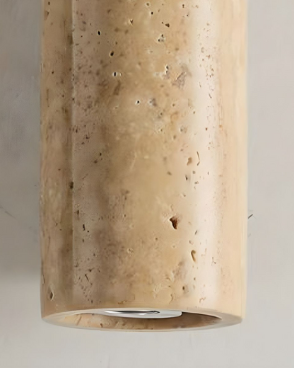 Applique Murale Le Bloc Éclatant – Alliance du Travertin Naturel et d’un Design Minimaliste
