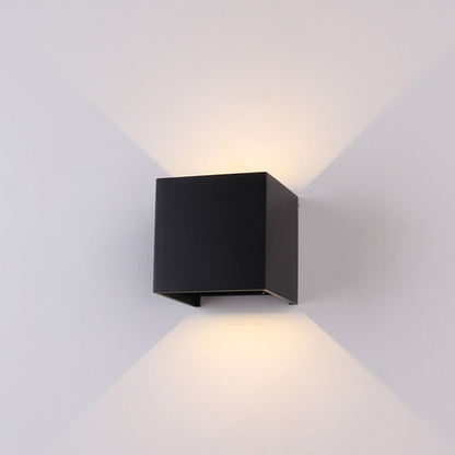 Applique Murale LED Cube A310 – Éclairage Intérieur/Extérieur IP54 Orientable en Aluminium