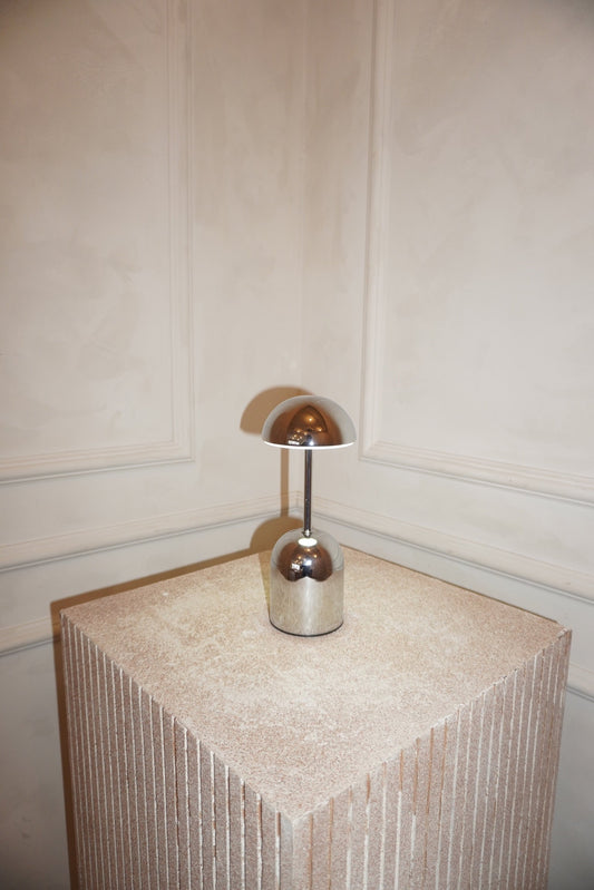 Lampe Sans Fil Edie, Métal Argent ou Or, Tactile