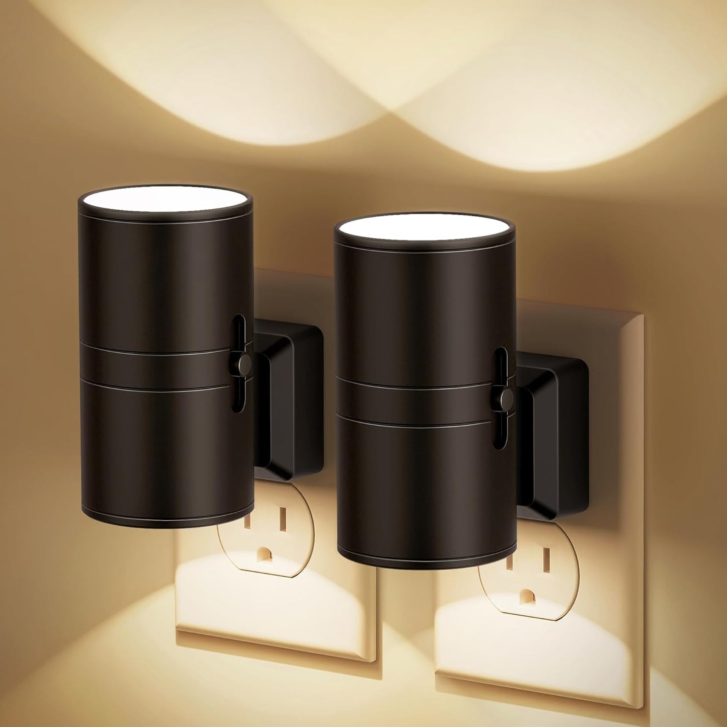 NightNova | Veilleuse LED Dimmable Plug-In | Luminosité Réglable pour Chambres et Couloirs