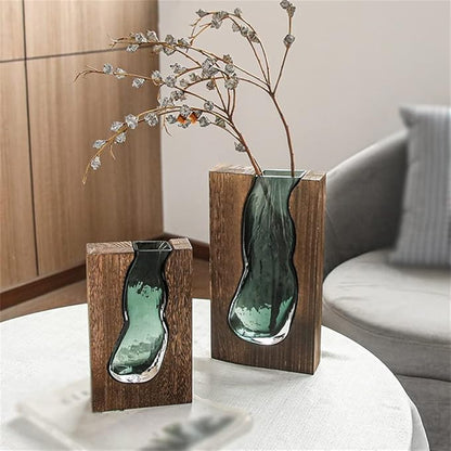 Vase Nordic Live Edge – Équilibre Naturel et Élégance Contemporaine
