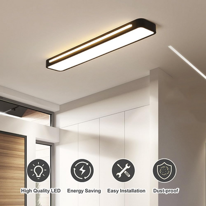 Plafonnier LED Long Minimaliste Nordique Salon/Chambre