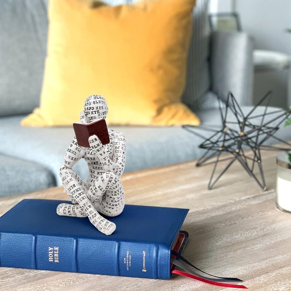 Bookworm – Sculpture Décorative pour les Amoureux de Lecture