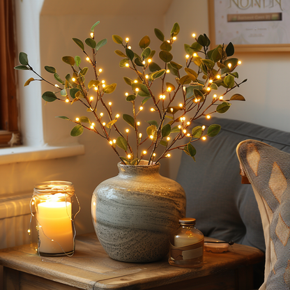 Guirlande Lumineuse Branche d'Olive | Éclairage Magique et Naturel