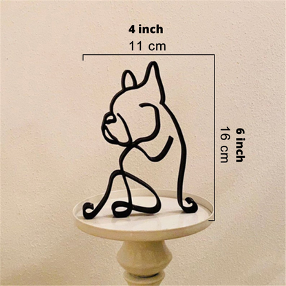 Sculptures Déco en Fer – Chiens et Chats Artistiques pour Maison et Bureau