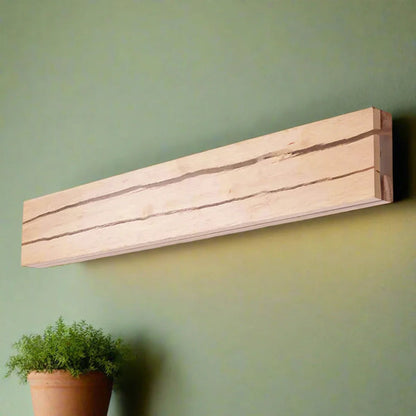 Applique Murale Fissurée en Bois – Design Naturel et Éclairage Moderne