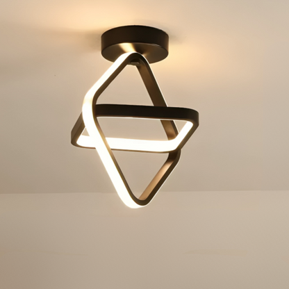 Lampe LED Moderne | Design Créatif à 2 Anneaux et Éclairage Stylé