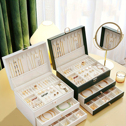 Boîte à Bijoux Organiseur, Coffret Luxe avec Compartiments