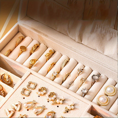 Boîte à Bijoux Organiseur, Coffret Luxe avec Compartiments
