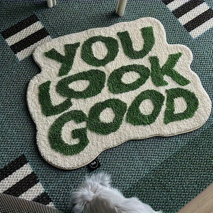 Tapis de Bain Original YOU LOOK GOOD – Moelleux, Antidérapant et Lavable