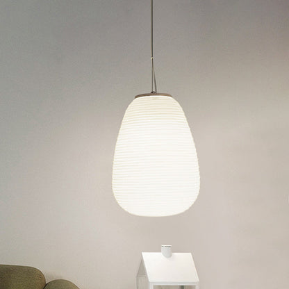 Suspension Moderne en Verre Strié Design Contemporain