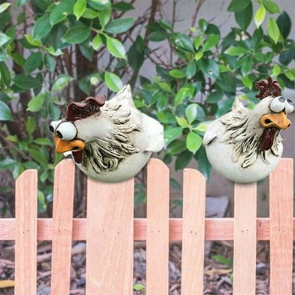 Statue Poule Résine Extérieure – Déco de Jardin Originale et Résistante