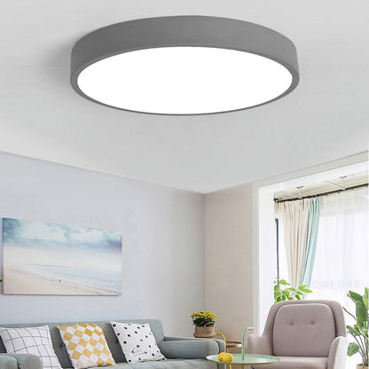 PastelRing | Lampe Plafond Ronde Ultra-Plate au Design Moderne
