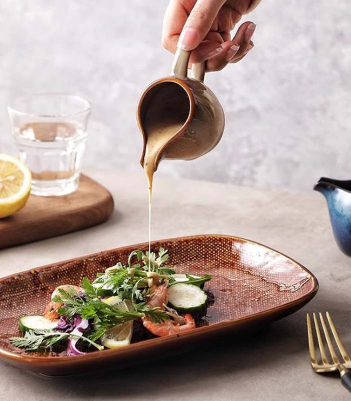 Bac à Sauce en Céramique Fait Main – 80 ml, Plusieurs Couleurs