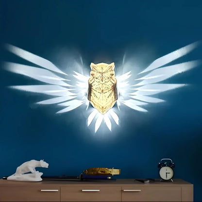 Applique Murale LED, Ailes Lumineuses, Animaux Design